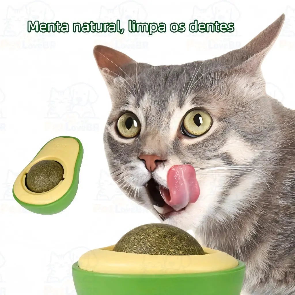 Abacate De Brinquedo Para Gatos Com Catnip Erva Gato Natural Kit1/ 2/3/4 Unid Envio imediato AgoraFacilita