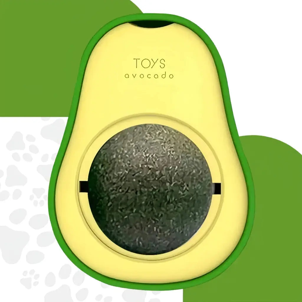 Abacate De Brinquedo Para Gatos Com Catnip Erva Gato Natural Kit1/ 2/3/4 Unid Envio imediato AgoraFacilita