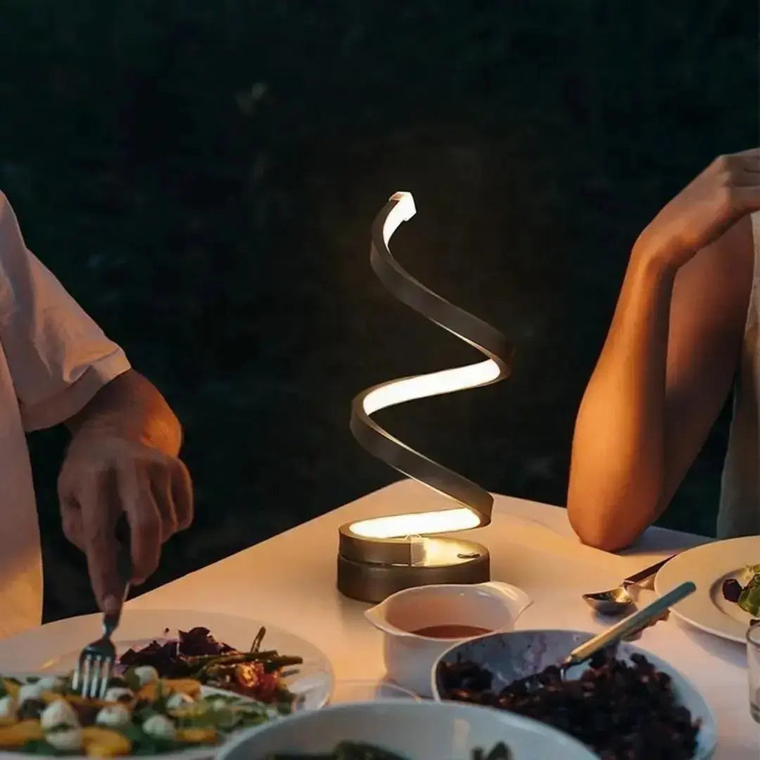 Abajur LED Espiral Clássico AgoraFacilita