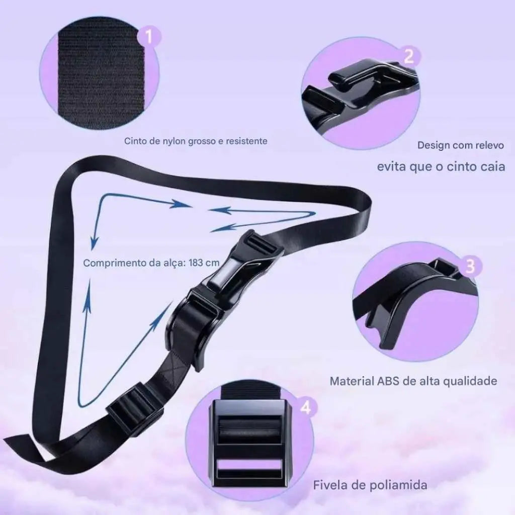 Adaptador de Cinto para Gestante com Ajuste de Alívio AgoraFacilita