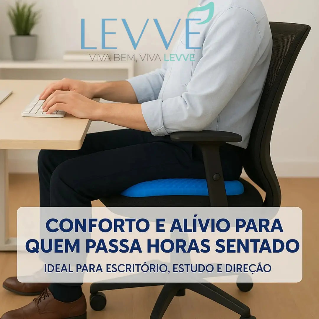 🛋️ Almofada Alivius – Levve - Chega de sofrer com dores ao sentar! BRINDE EXCLUSIVO shopee