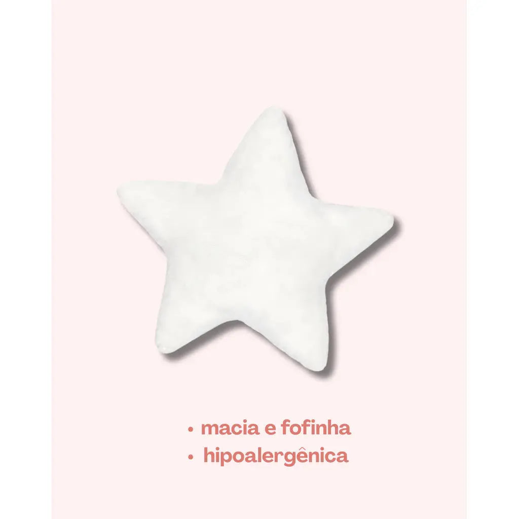 Almofada Estrela Decorativa Fofinha Para Quarto Infantil E Bebê AgoraFacilita