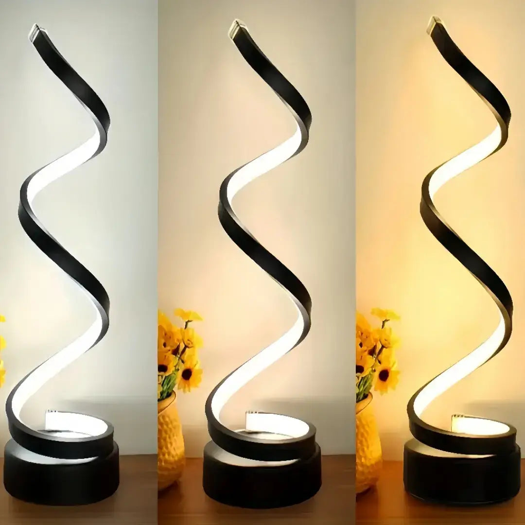 Abajur LED Espiral Clássico