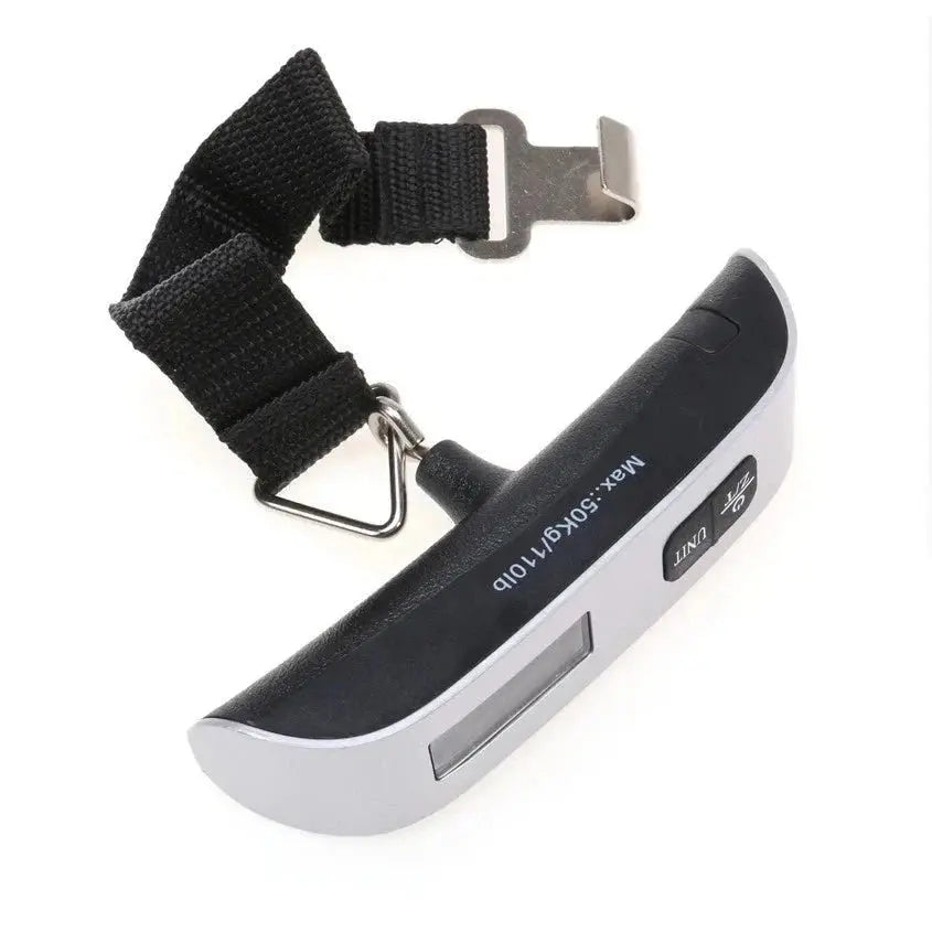 Balança Digital de Mão 50kg para Bagagem com Gancho TOP Viagem