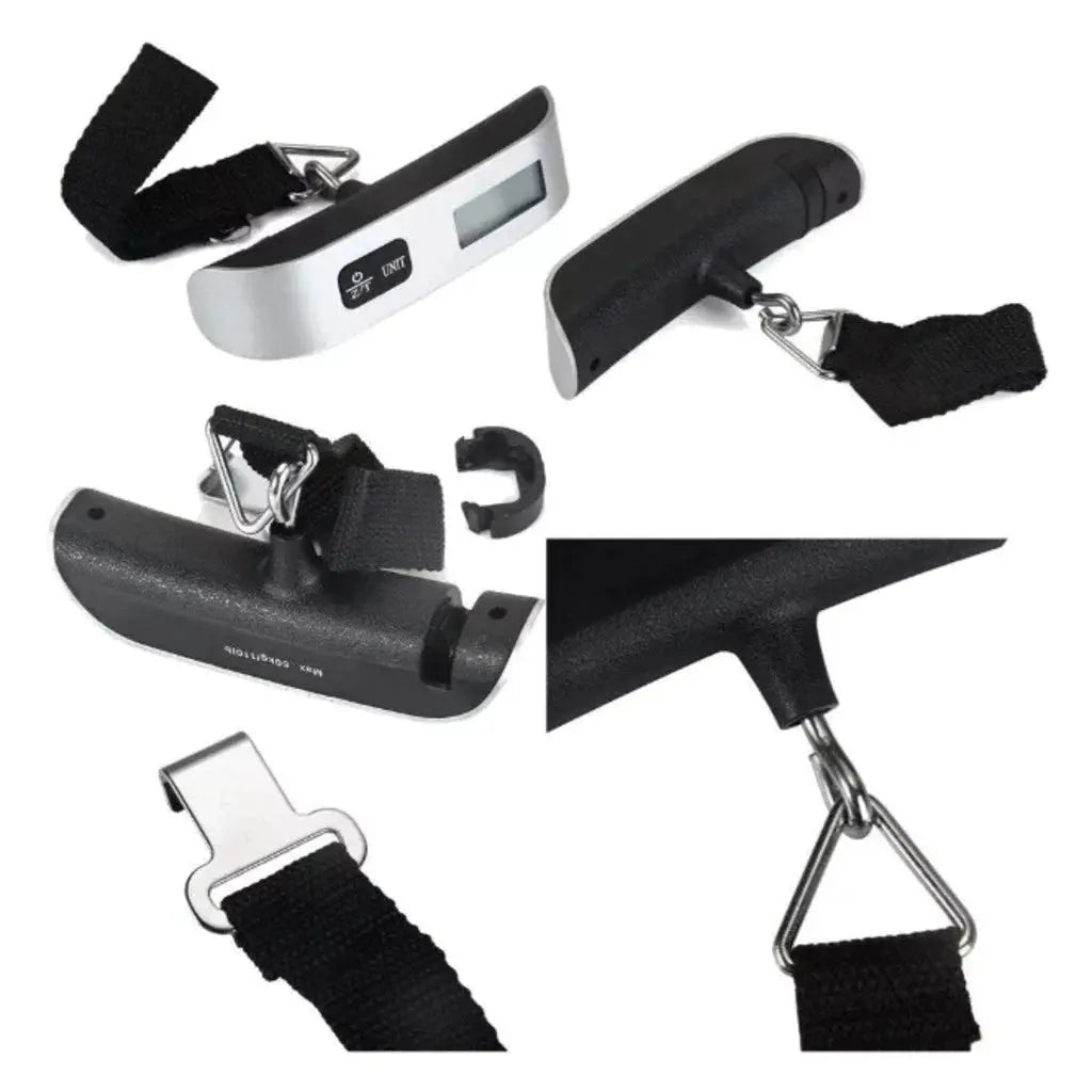 Balança Digital de Mão 50kg para Bagagem com Gancho TOP Viagem