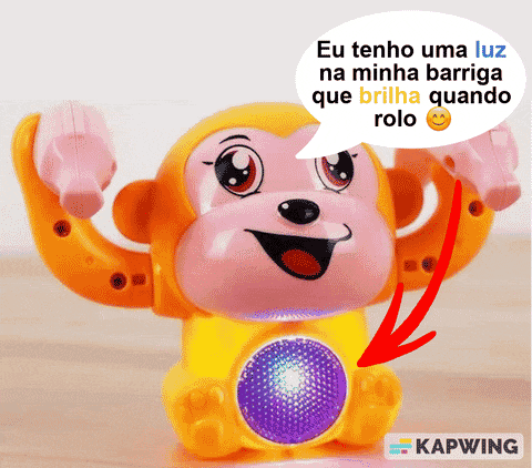 Banana Monkey - Macaquinho Interativo - Dá Cambalhota, Tem Música e Luzes meu pedido shop