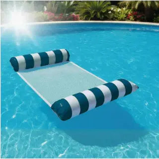 Bóia Flutuante com Rede para Piscina 120x80cm – Colchão Inflável Confortável para Relaxar no Verão AgoraFacilita