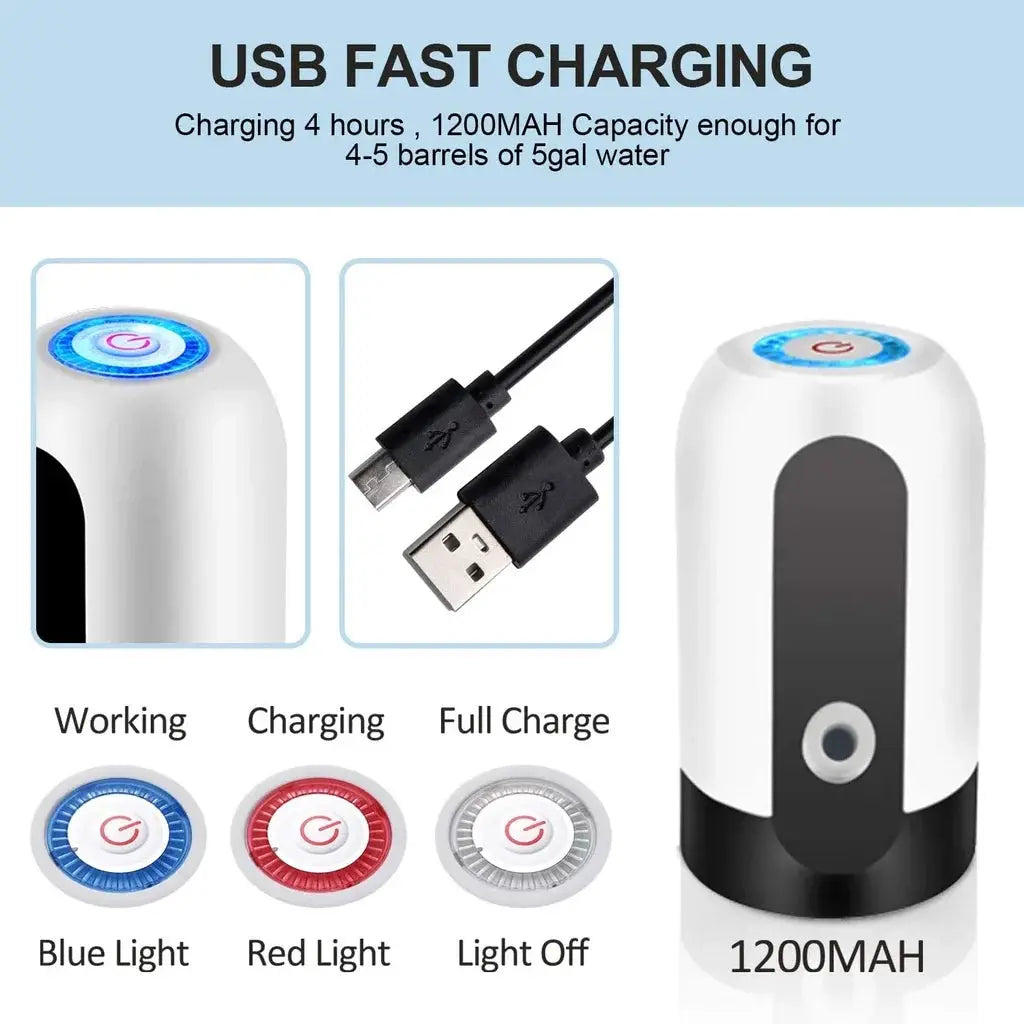 Bomba Elétrica para Galão - Carregamento USB shopee