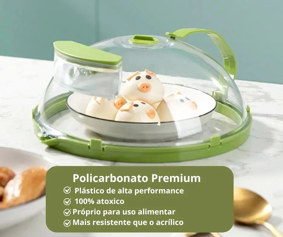 🌟 CLEARCOVER – A tampa que mantém suas refeições suculentas 🍲 e seu micro-ondas sempre limpo 🧼! PECHINCHA CHIC
