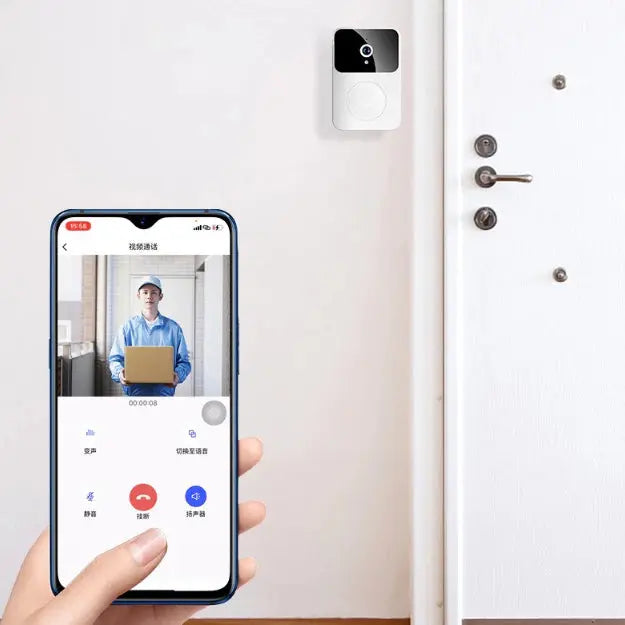 Campainha com Câmera Wi-Fi HD – Vídeo Porteiro Sem Fio Smart Home Recarregável Produtgy