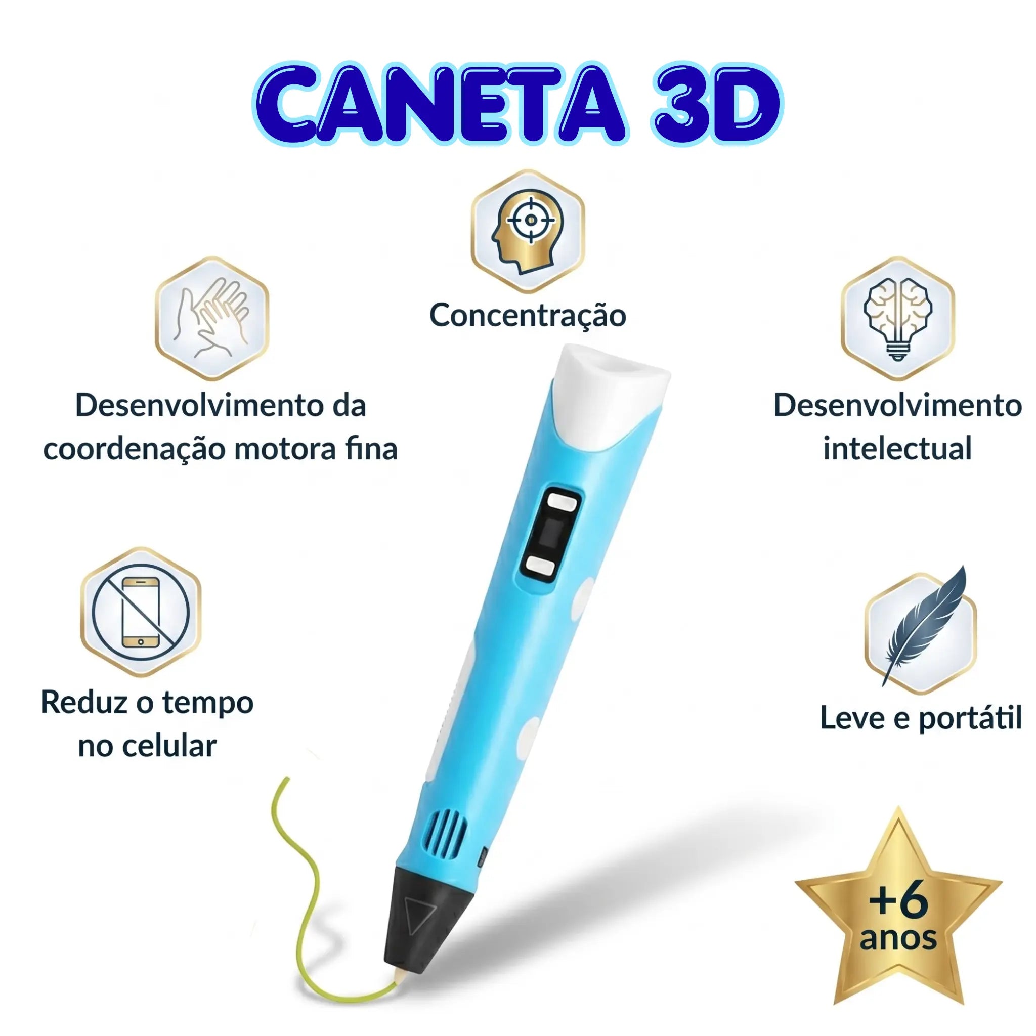 Caneta Mágica de Impressão 3D AgoraFacilita