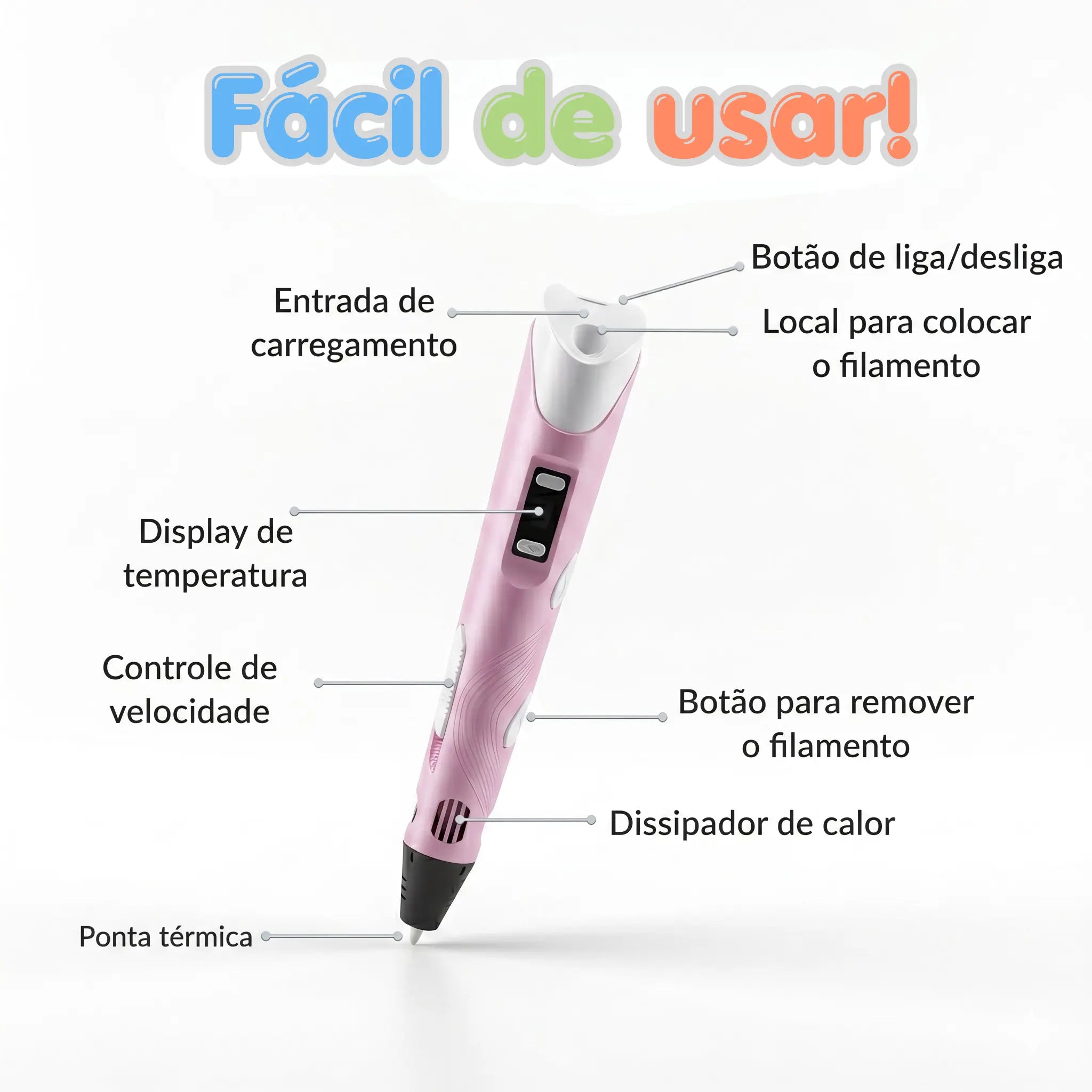 Caneta Mágica de Impressão 3D AgoraFacilita