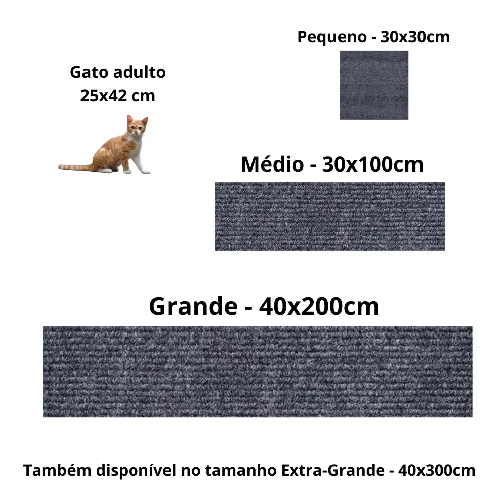 Carpete Adesivo Protetor para Unha de Gatos Mimers