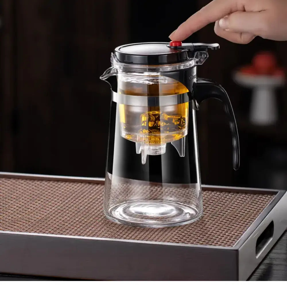 Chaleira Bule de Vidro com Infusor - Tida Decoratida