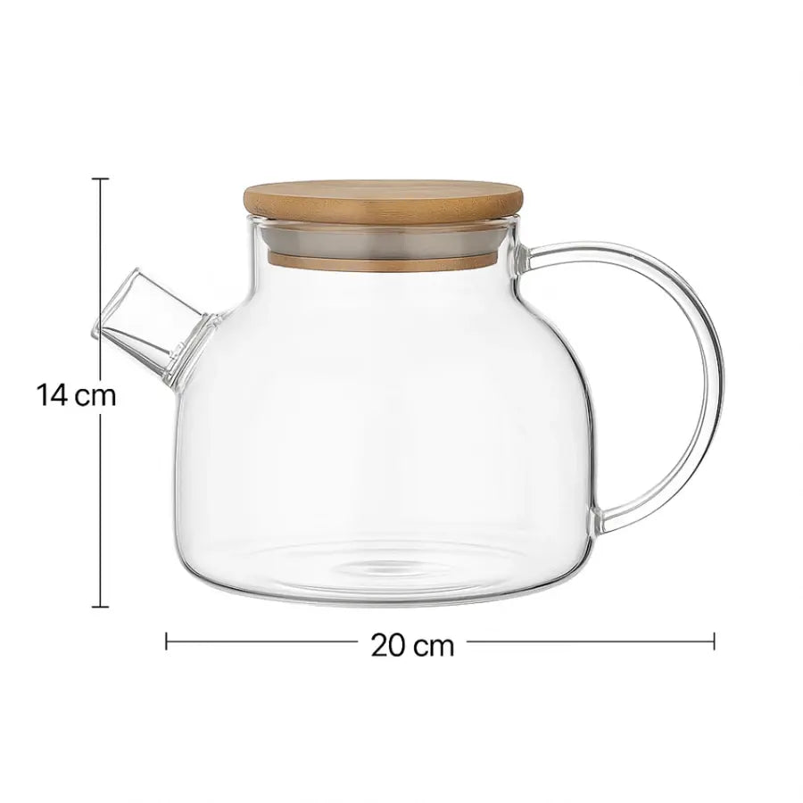 Chaleira em Vidro Borossilicato Essence 1L My Store