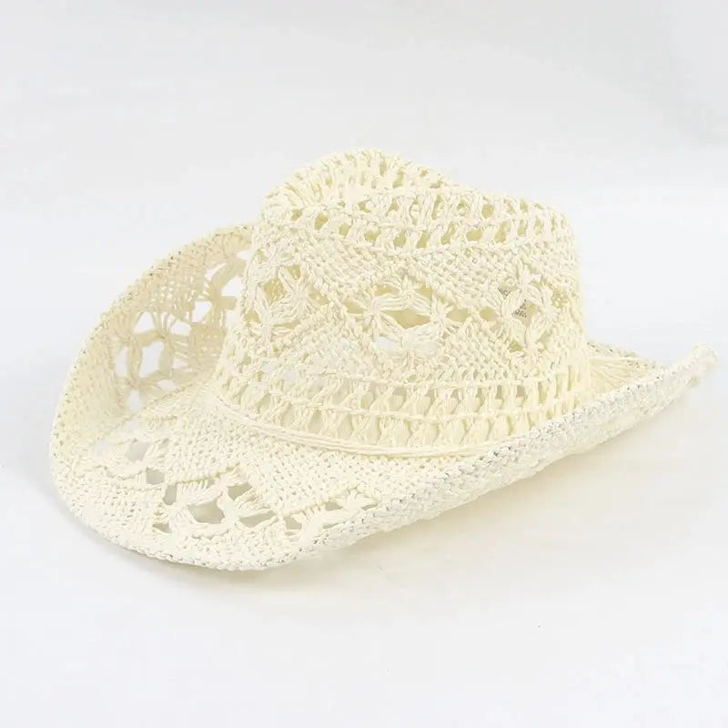 Chapéu gypsy feminino de Praia de Palha Durinha estilo Cowboy Hippie Chic moda boho Virginia AgoraFacilita
