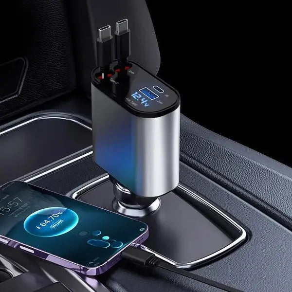 Charger Pro - Carregador 4 em 1 Automotivo 5x mais rápido AgoraFacilita