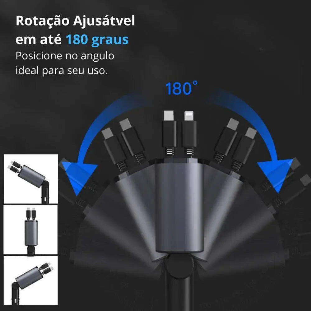 Charger Pro - Carregador 4 em 1 Automotivo 5x mais rápido AgoraFacilita