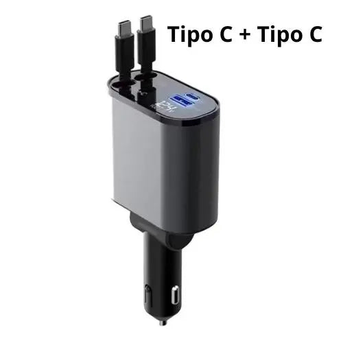 Charger Pro - Carregador 4 em 1 Automotivo 5x mais rápido AgoraFacilita
