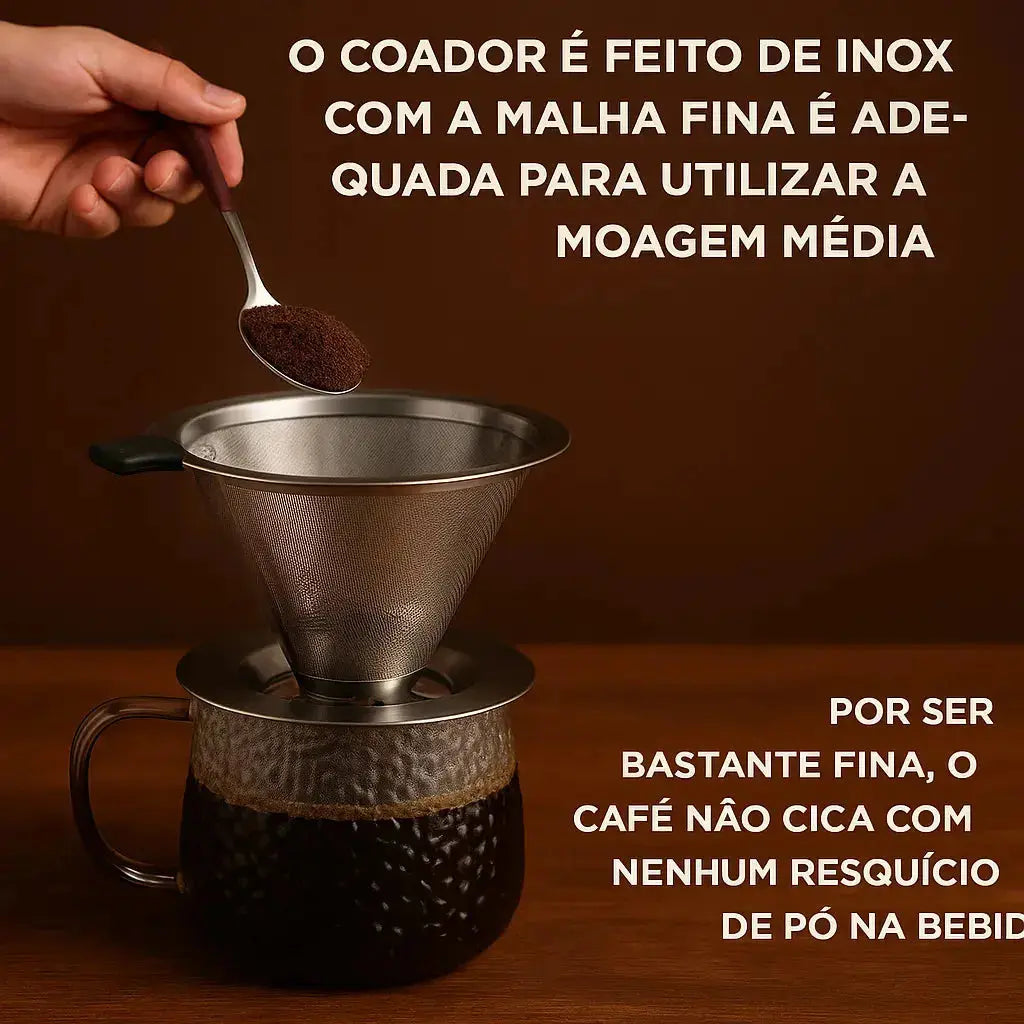 Coador com Filtro de Café Reutilizável - CoFilter My Store