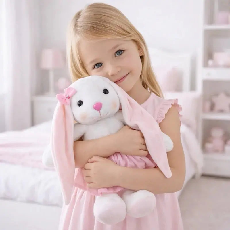 Coelho de Pelúcia Coelhinho 35cm Antialérgico Decorativo Infantil Presente Páscoa AgoraFacilita