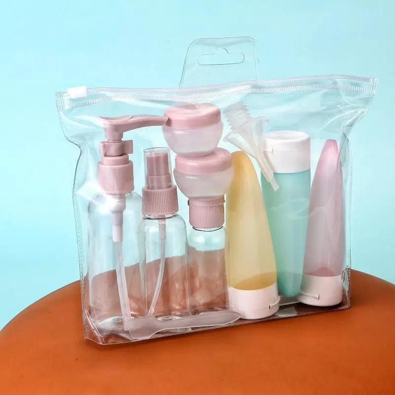 Conjunto de 11 Frascos Reutilizável para Viagens AgoraFacilita