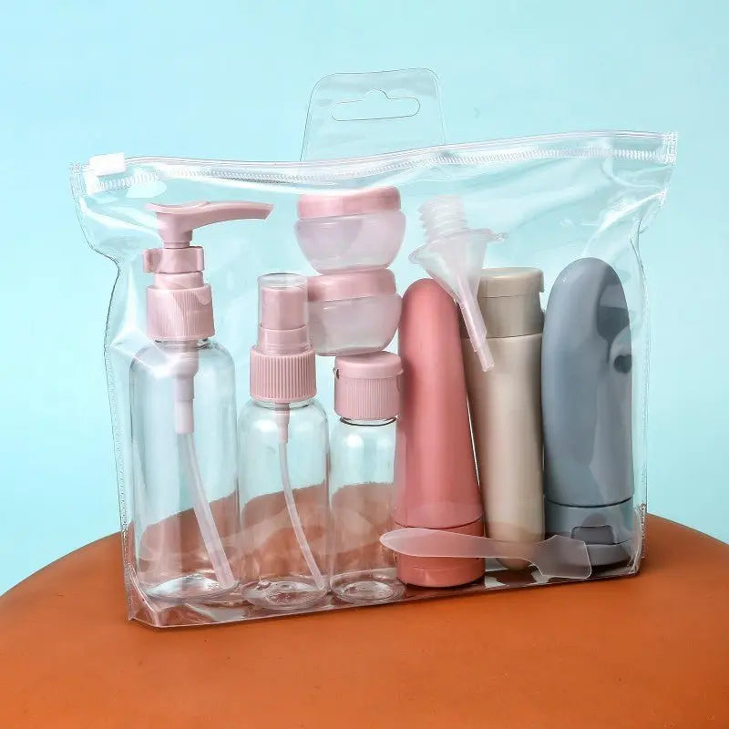 Conjunto de 11 Frascos Reutilizável para Viagens AgoraFacilita
