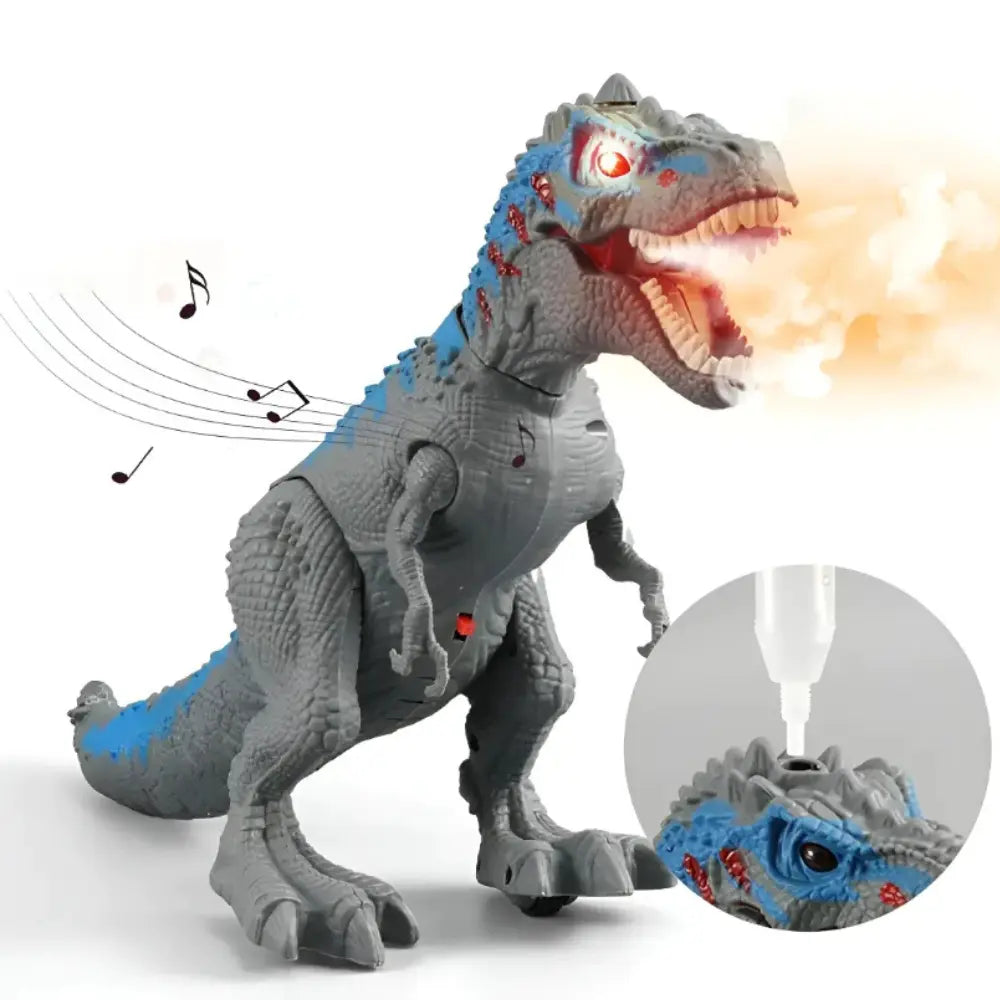 Dinossauro Rex de Brinquedo Realista – Tiranossauro que Anda e Solta Fumaça Produtgy