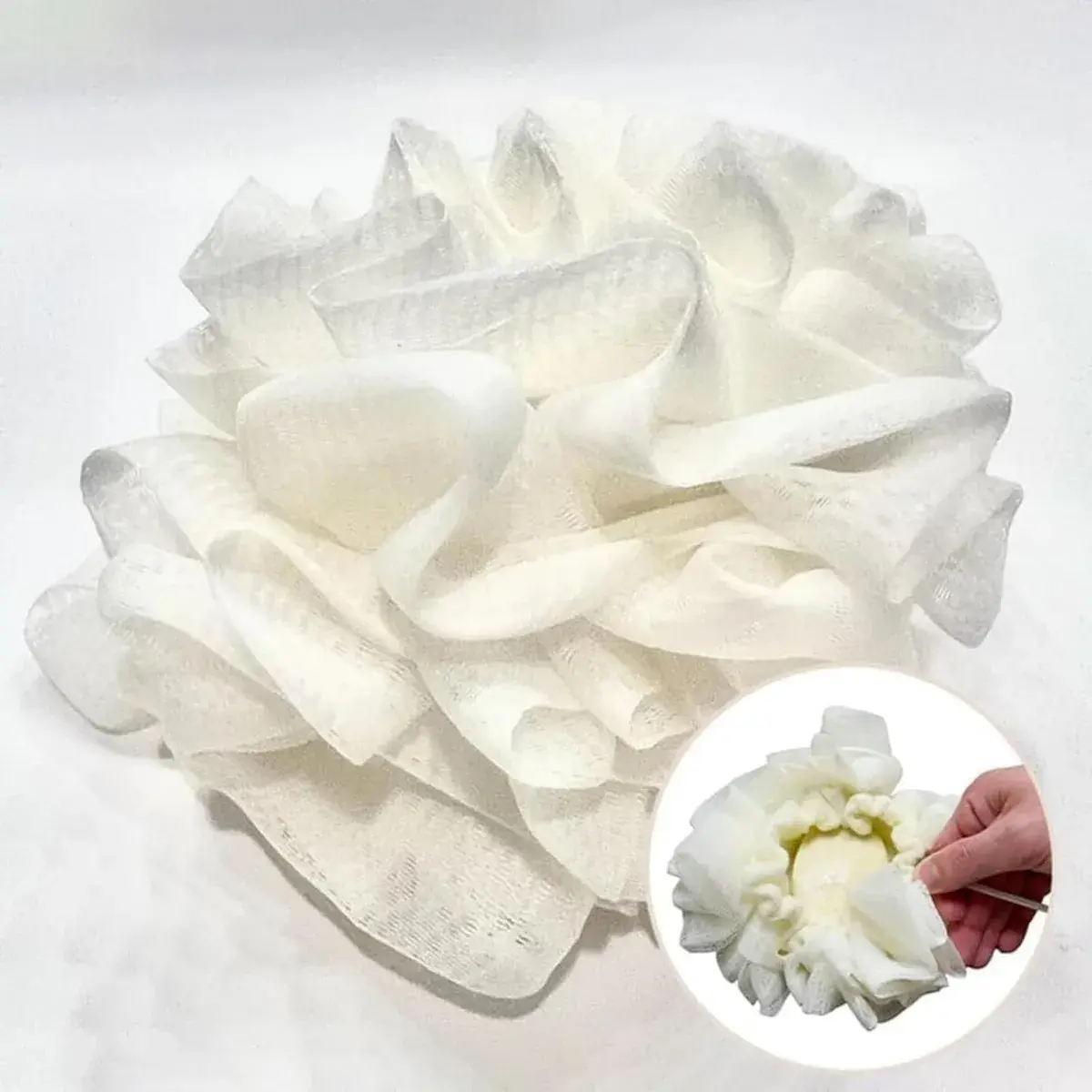 Esponja De Banho Nylon Bucha Esfoliante Corpo E Rosto 2 Em 1 AgoraFacilita