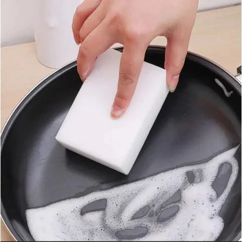 Esponja Mágica Melamina Tira Manchas Limpeza Pesada Multiuso Remove Riscos Cozinha Banheiro AgoraFacilita