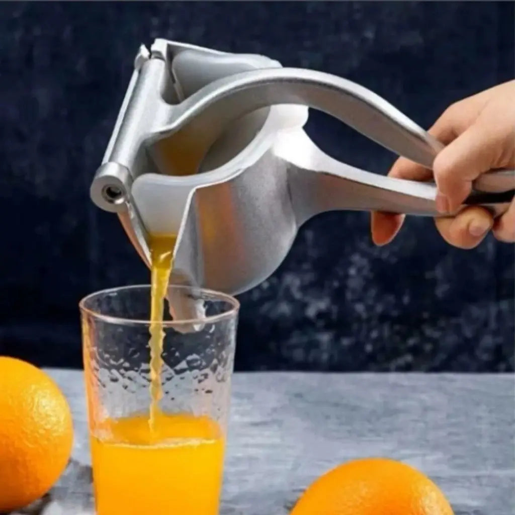 Espremedor Manual De Laranja E Limão Grande Alumínio Fundido Forte AgoraFacilita
