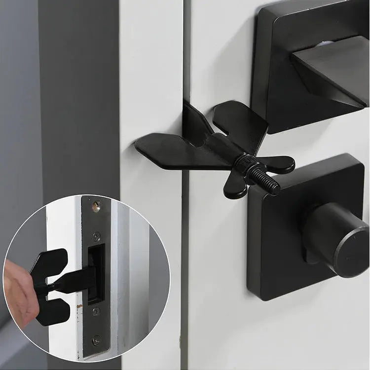 Fechadura Trava Portátil De Segurança Porta De Hotel Aço Inox Tranca Ajustavel Anti Roubo AgoraFacilita