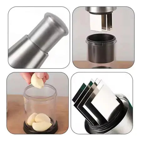 Inoxcut – Espremedor De Alho Manual Rápido e Sem Bagunça + Entrega grátis Tia Malu