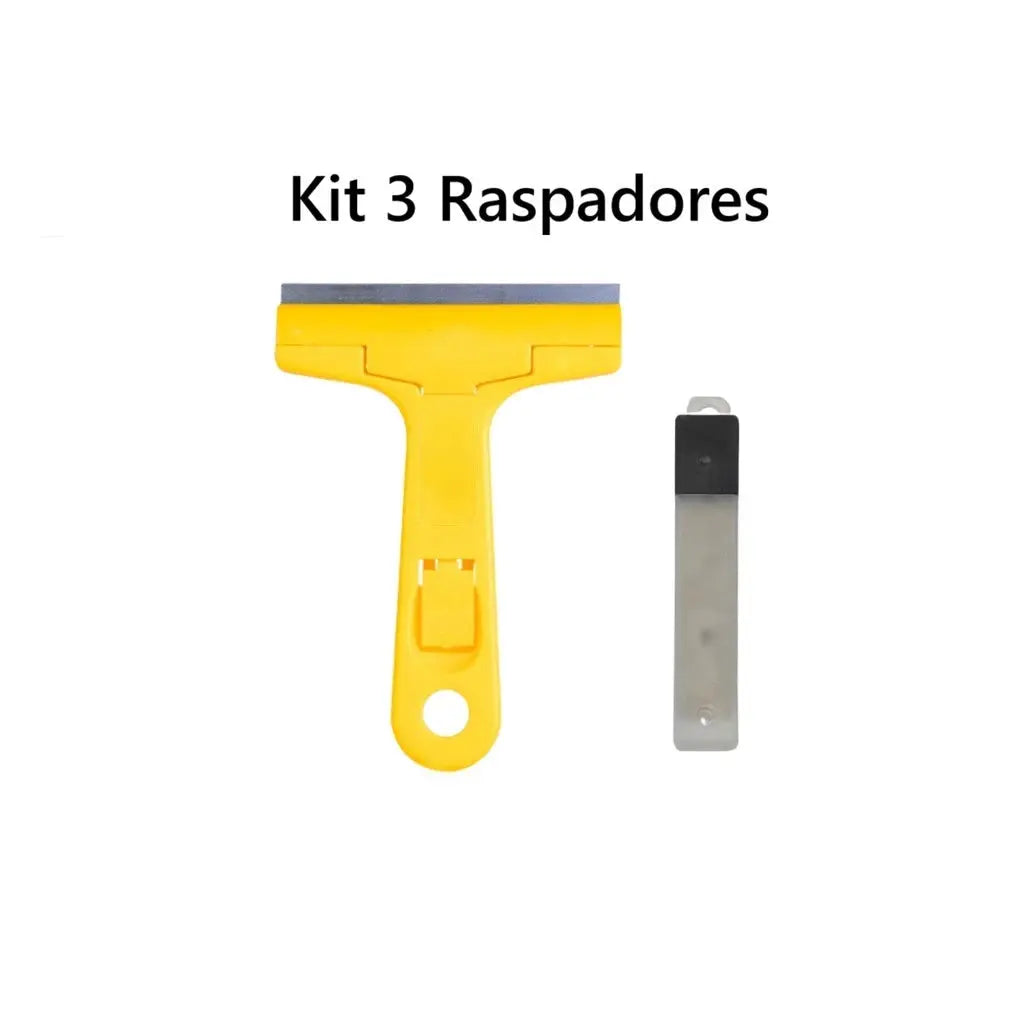 Kit 2 Raspadores Multiuso Para Limpar Box Com 12 Lâminas Profissional / Vidro Piso Cerâmica Azulejo AgoraFacilita