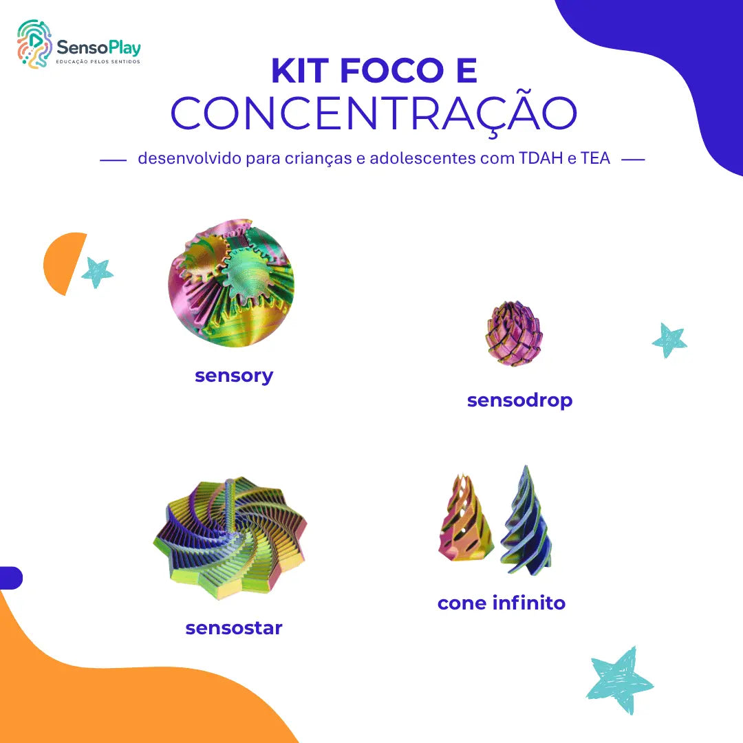 Kit Foco e Concentração - SensoPlay AgoraFacilita