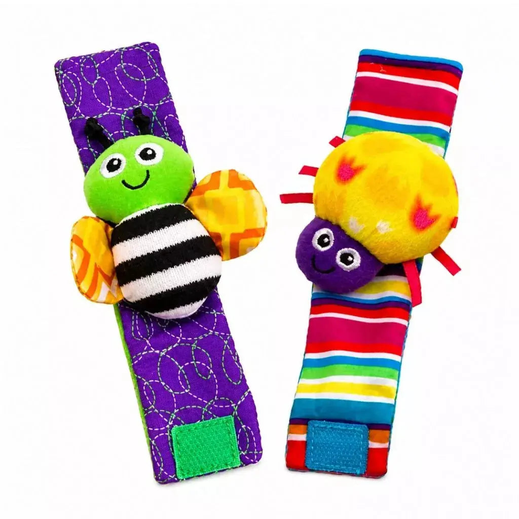 Kit Meias e Pulseiras Sensorial Bebê 4 Peças Chocalho Educativo Estimulação Motora Visual Auditiva Montessori Infantil AgoraFacilita