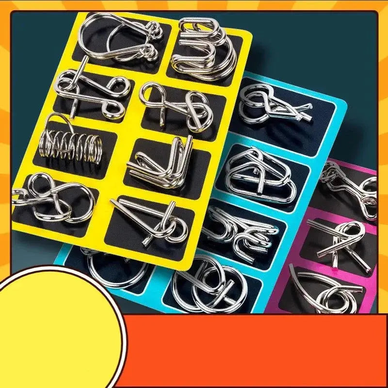 Kit Quebra Cabeça de Metal Enigma - AgoraFacilita