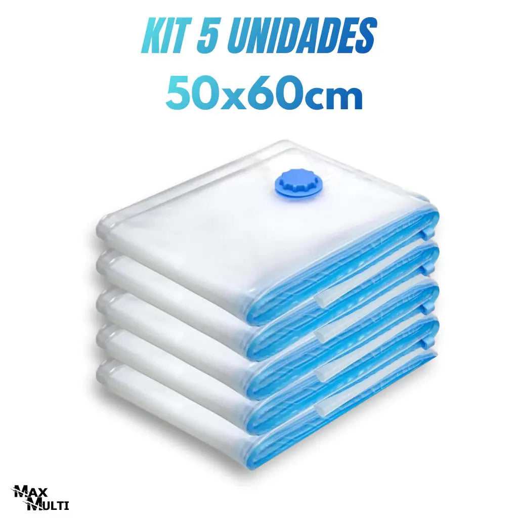 Kit Saco à Vácuo COM ou SEM Bomba Vários Tamanhos para Guarda Roupa Organização Mala Viagem Limpeza AgoraFacilita
