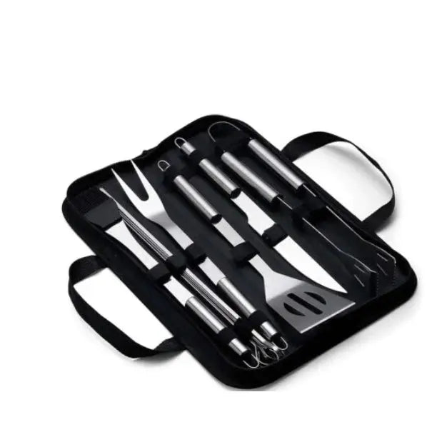 Kit para Churrasco 9 peças conjunto de aço inoxidável Zuma Shop Eletro