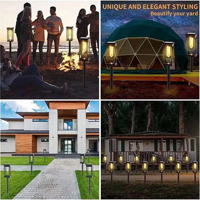 Luminaria Solar de Tungstênio para Gramado Decoração de Ambientes Externos Luzes de Gramado AgoraFacilita