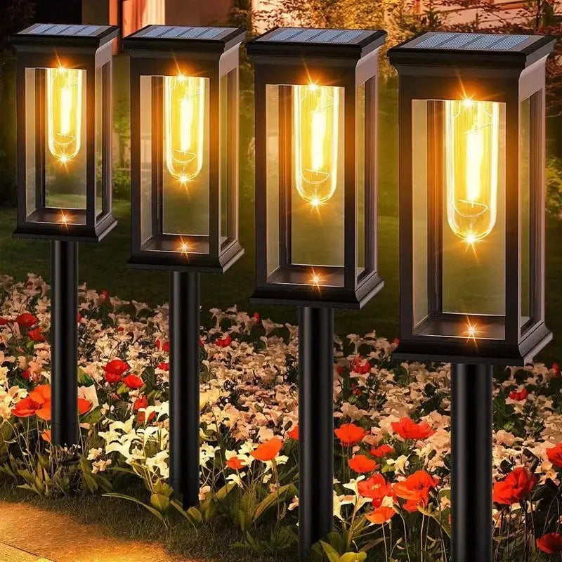 Luminaria Solar de Tungstênio para Gramado Decoração de Ambientes Externos Luzes de Gramado AgoraFacilita