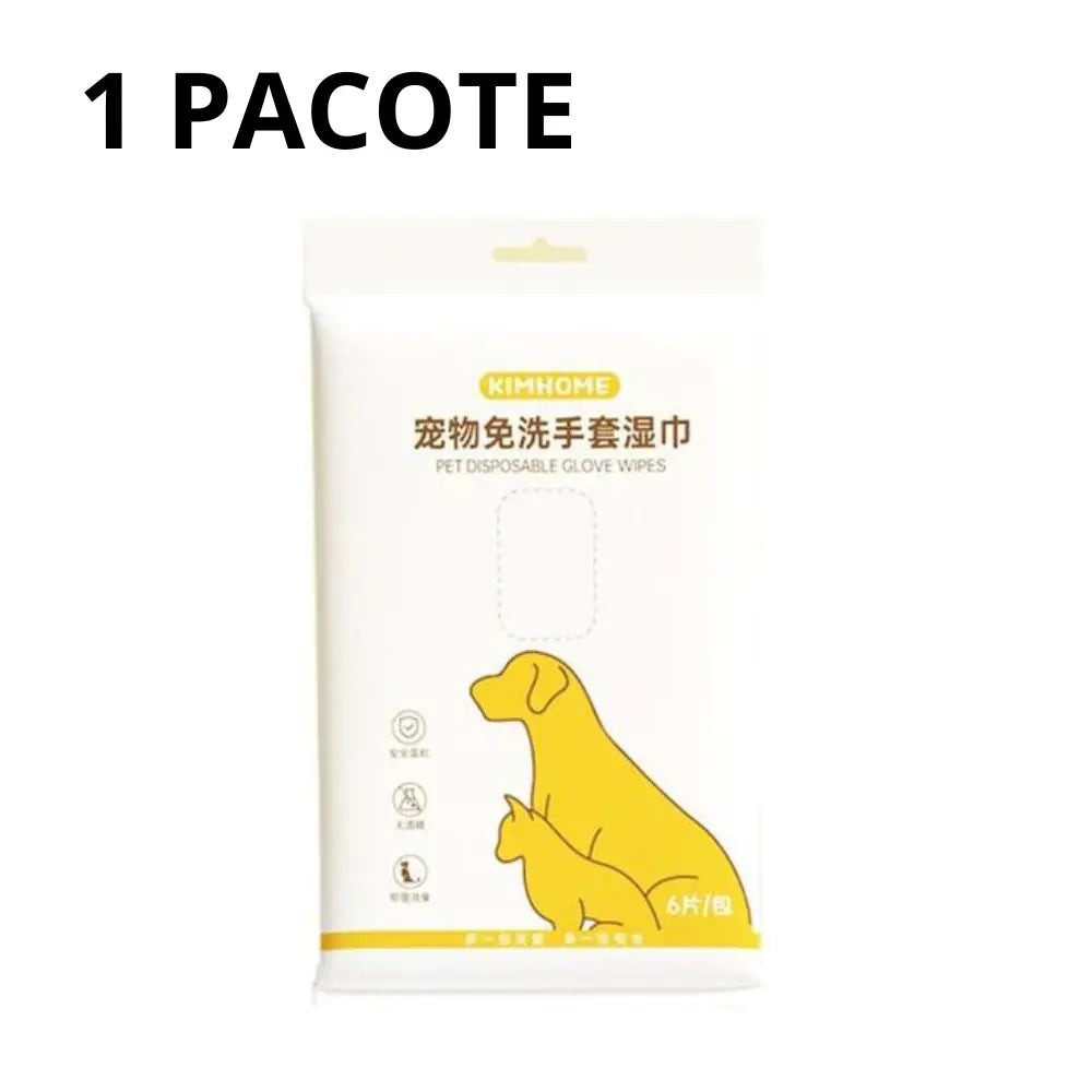 Luva de Limpeza Antibacteriana para Pets Mimers