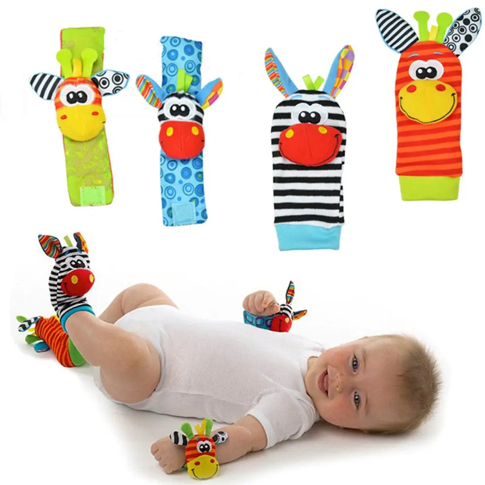Meias ou Pulseiras Chocalho - Perfeito para Bebês dino brinquedos