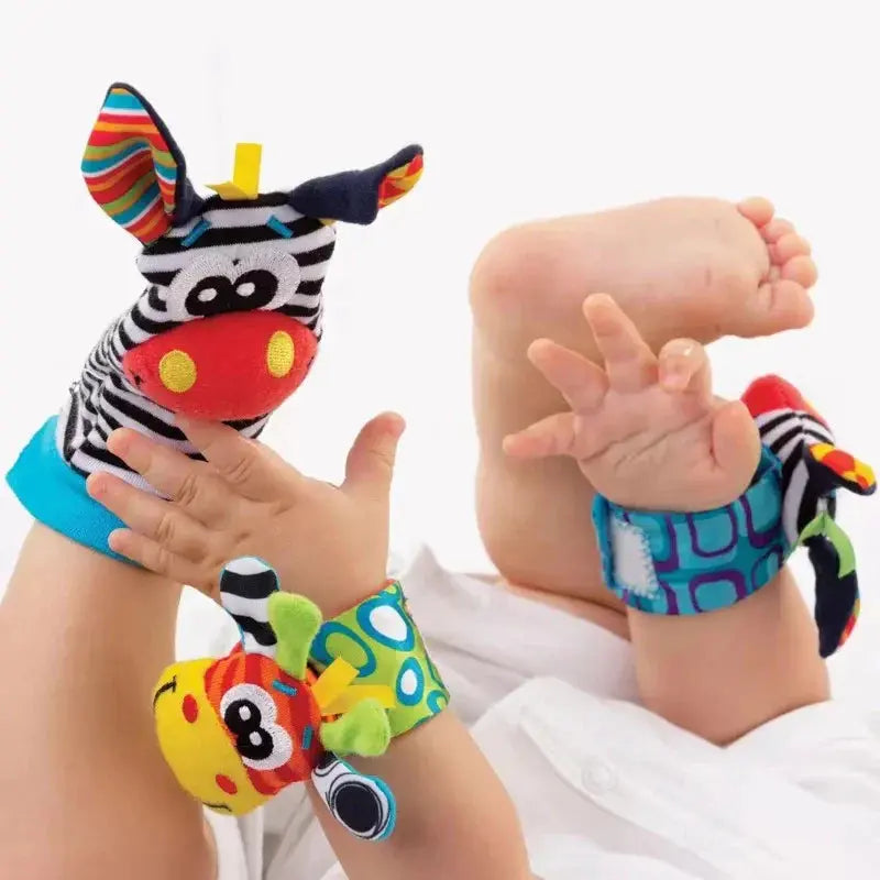 Meias ou Pulseiras Chocalho - Perfeito para Bebês dino brinquedos