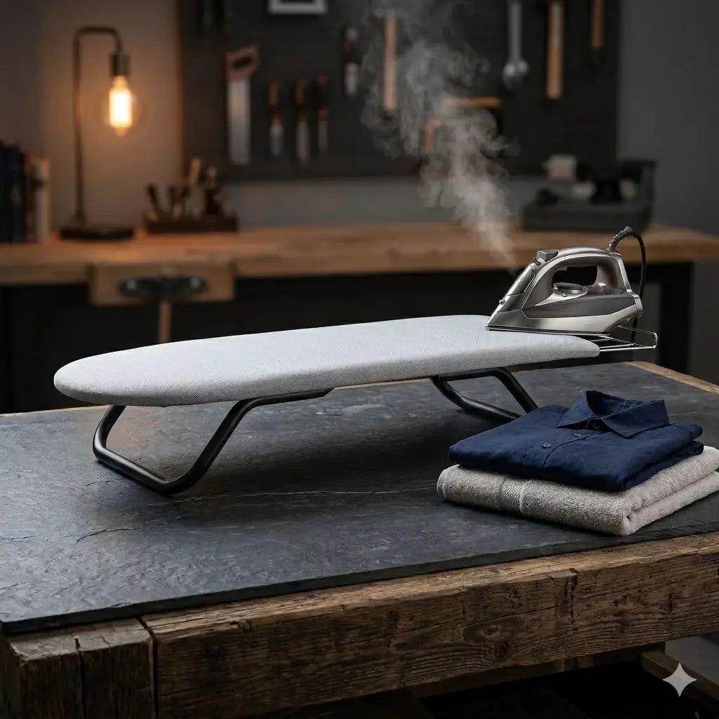 Mesa Tábua de Passar Compacta Dobrável Portátil para Mesa Cama Apartamento Pequeno AgoraFacilita