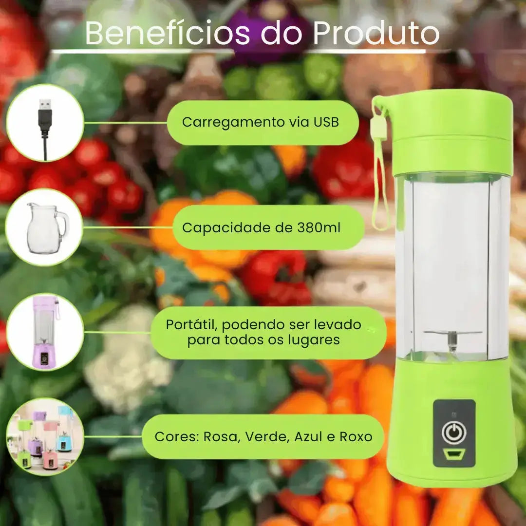 Mini Liquidificador Portátil USB Recarregável modern casa