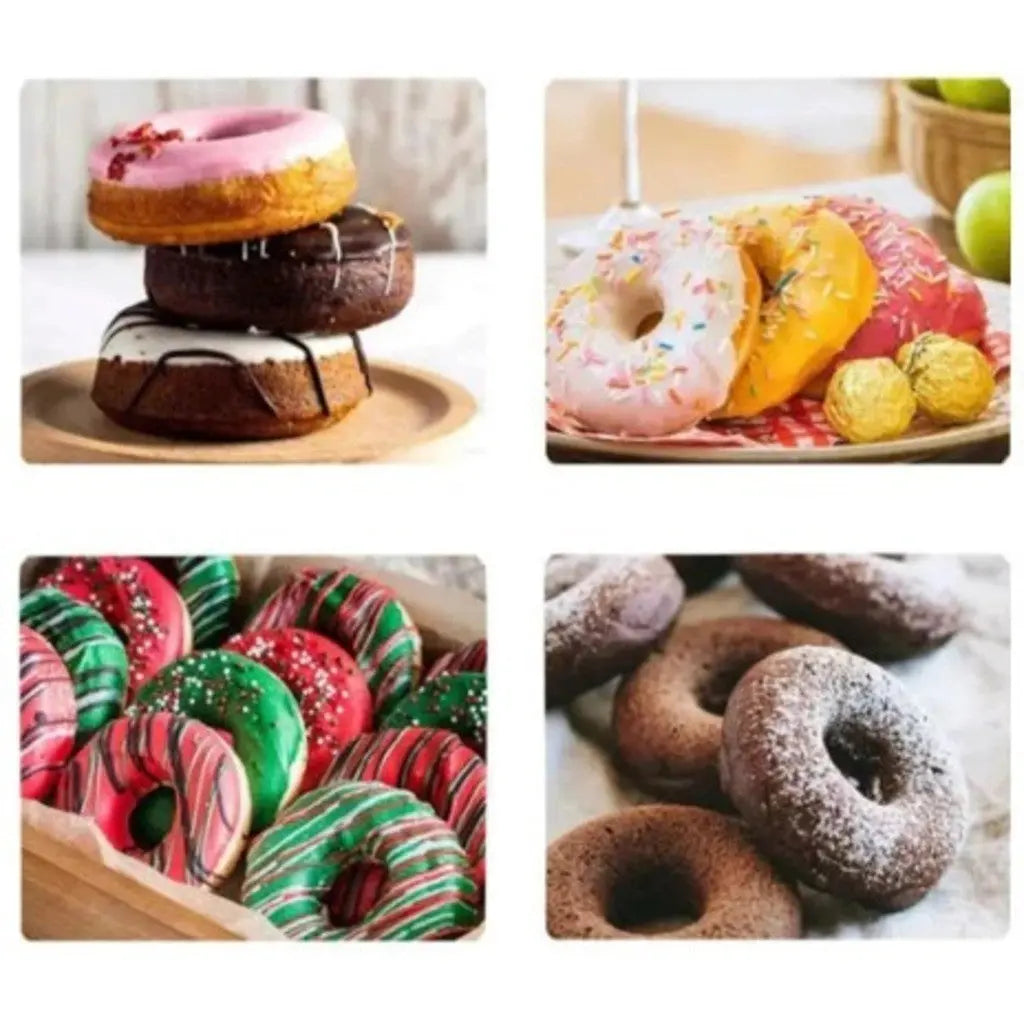 Mini Máquina de Donuts Elétrica 3 Furos - Cozimento Rápido 110V AgoraFacilita