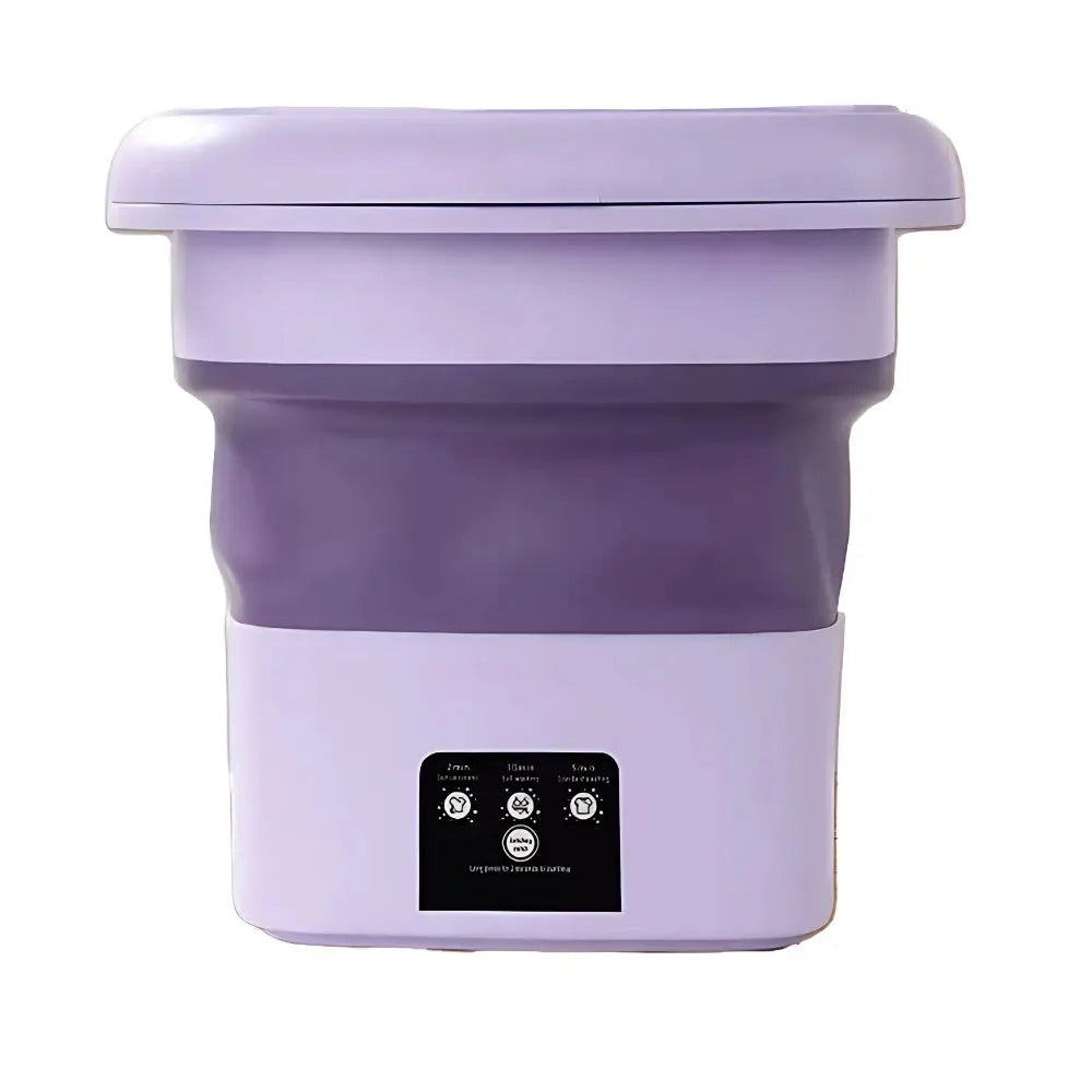 Mini máquina de lavar roupa dobrável portátil moderna automática roupa viagem bivolt TINNY YOU AgoraFacilita