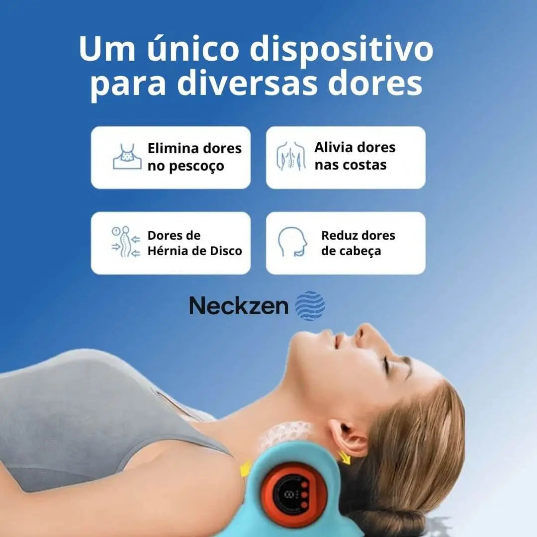 NeckZen - Massageador Cervical 4 em 1 AgoraFacilita