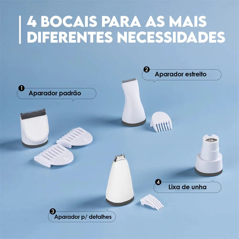 Newpet 4 em 1 Máquina De Tosa Elétrico Profissional Pet Cachorro Gato -Bivolt. AgoraFacilita